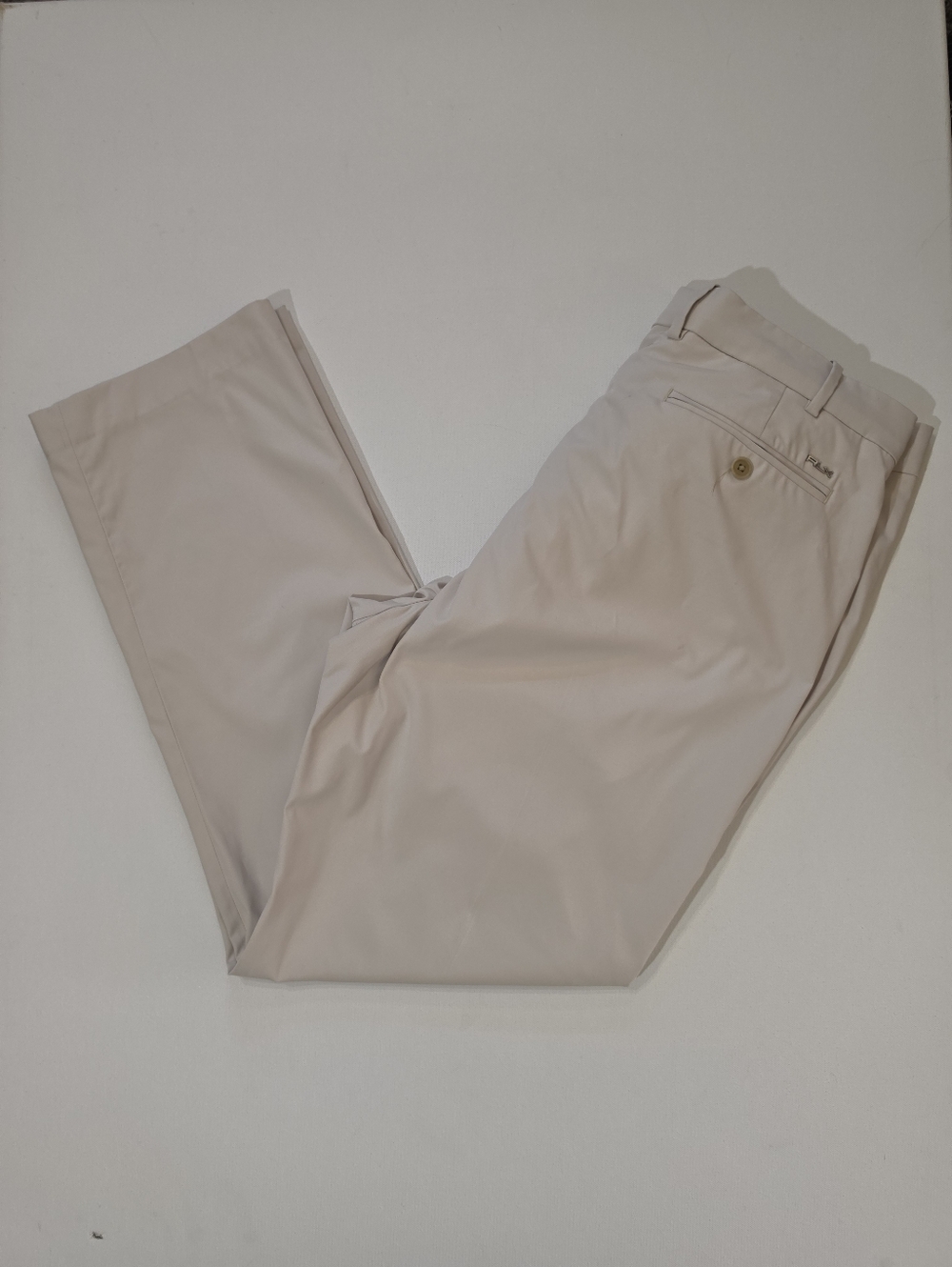 RLX Ralph Lauren Tailored Fit Pants Mens 36 Beige Khaki Preppy Golf Minimalist - Picture 2 of 4